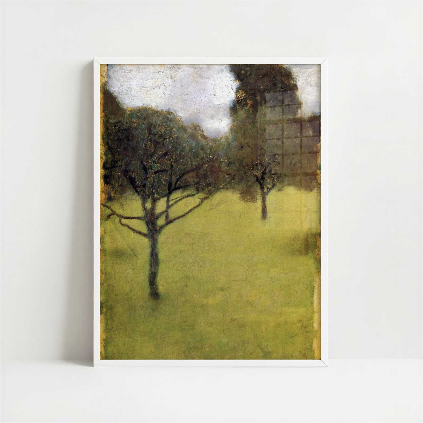 Orchard (1898) by Gustav Klimt – Art Print - Art print in white frame