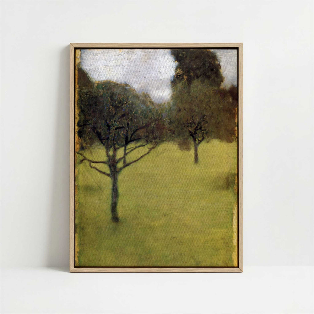 Framed Canvas - Framed canvas in oak color frame