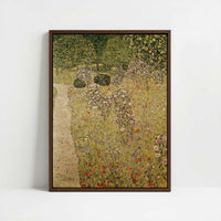 Framed Canvas - Framed canvas in dark wood color frame