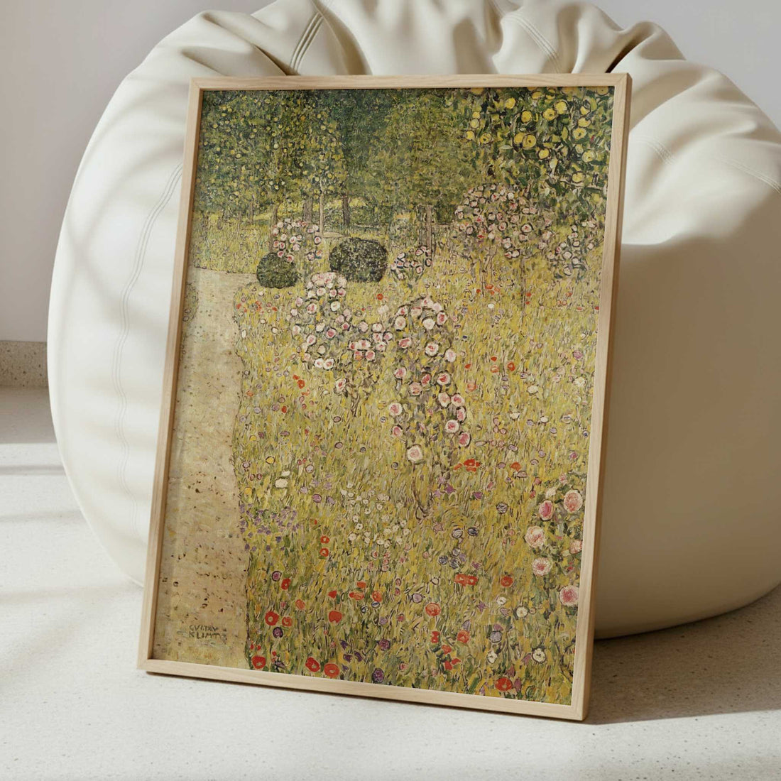 Orchard with Rose Bushes (1911-12) by Gustav Klimt – Art Print - Interior inspiration