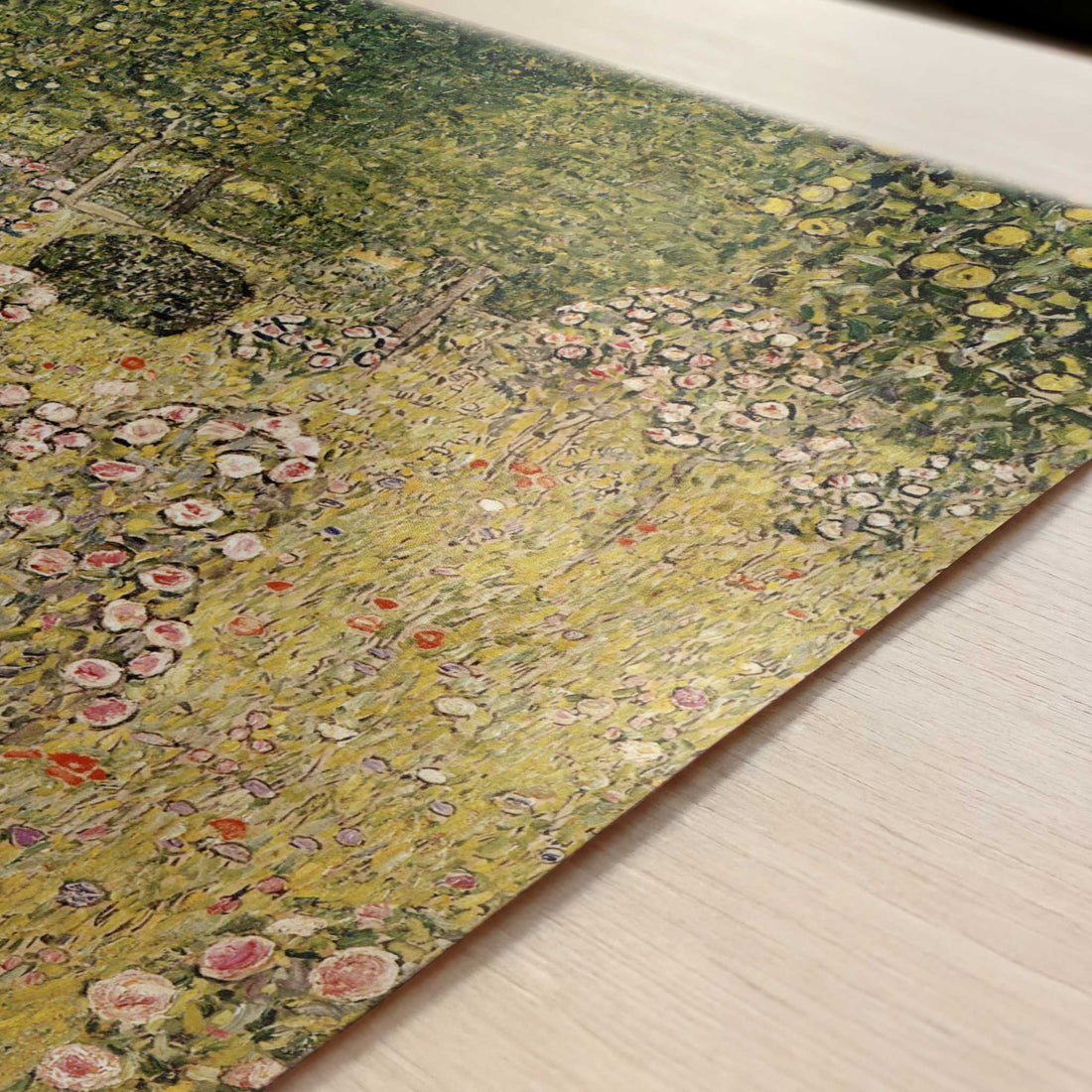Orchard with Rose Bushes (1911-12) by Gustav Klimt – Art Print - Close-up detail of the art print