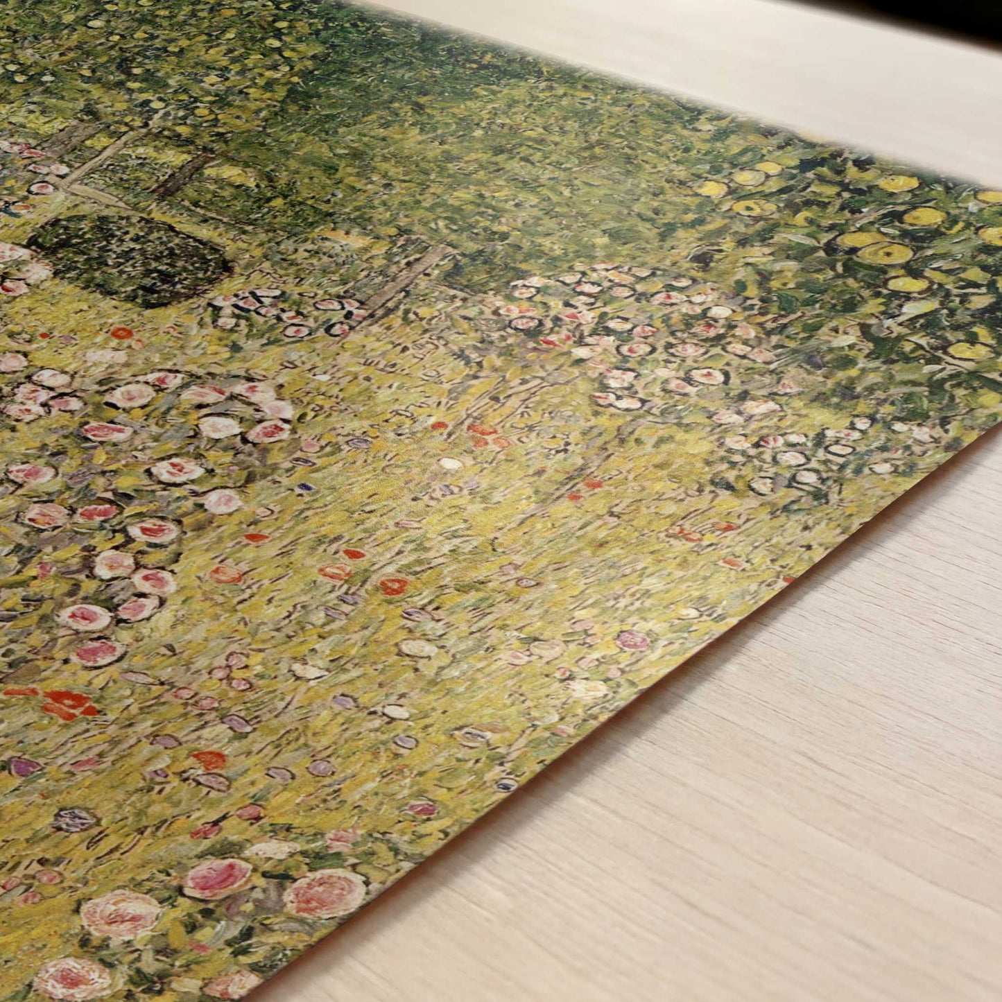 Orchard with Rose Bushes (1911-12) by Gustav Klimt – Art Print - Close-up detail of the art print