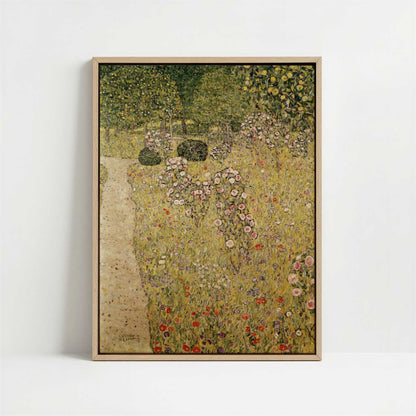 Framed Canvas - Framed canvas in oak color frame