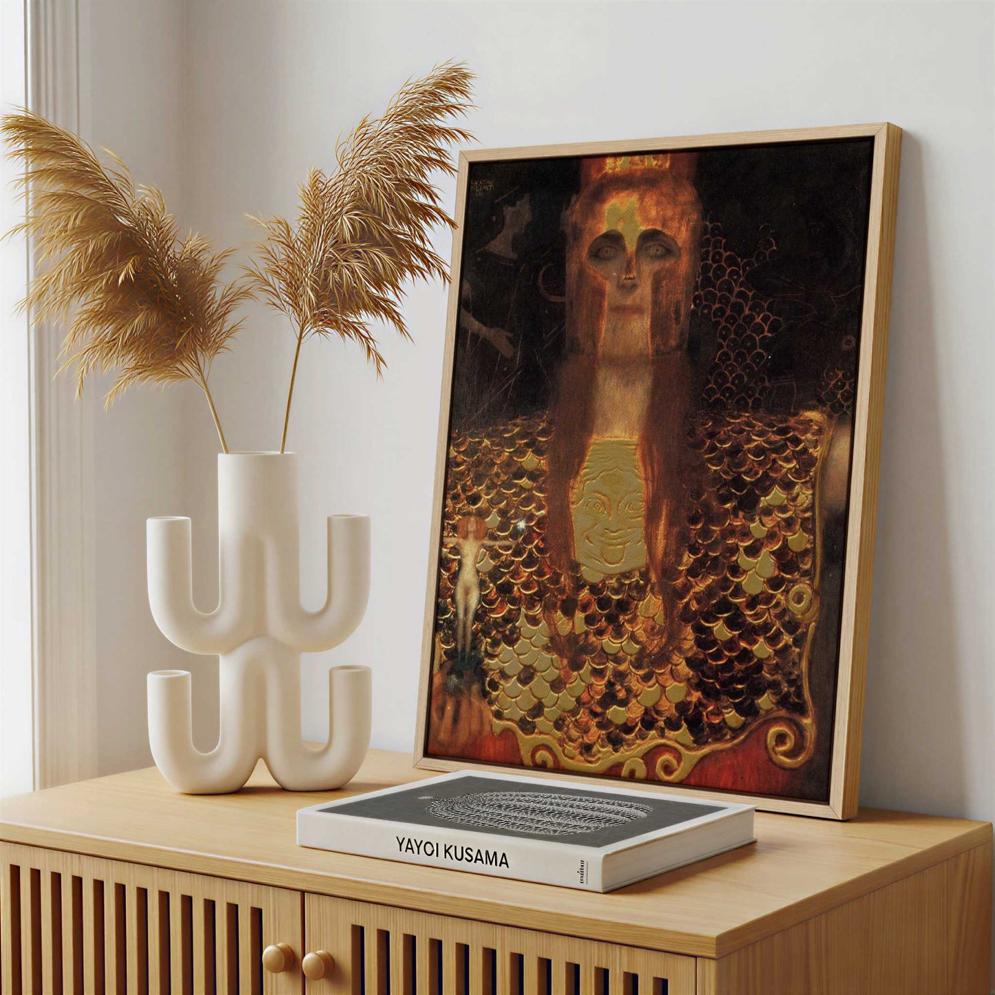 Framed Canvas - Framed canvas in a stylish interior setting