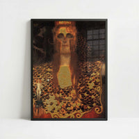 Pallas Athene (1898) by Gustav Klimt – Art Print - Art print in black frame