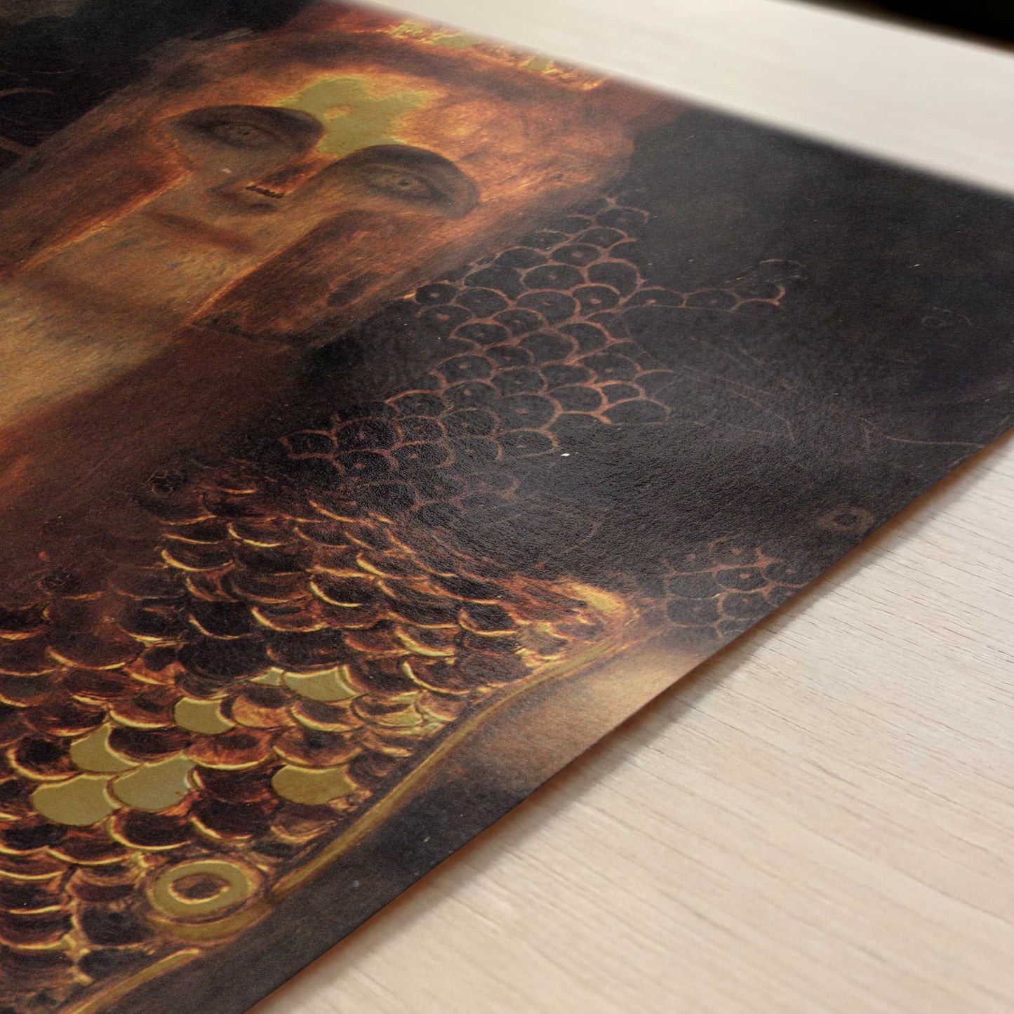 Pallas Athene (1898) by Gustav Klimt – Art Print - Close-up detail of the art print