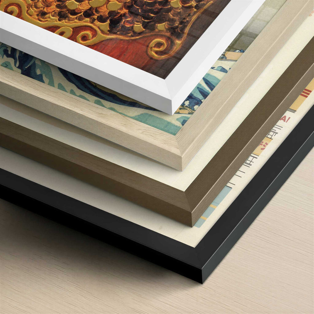 Pallas Athene (1898) by Gustav Klimt – Art Print - Close-up detail of the different frames