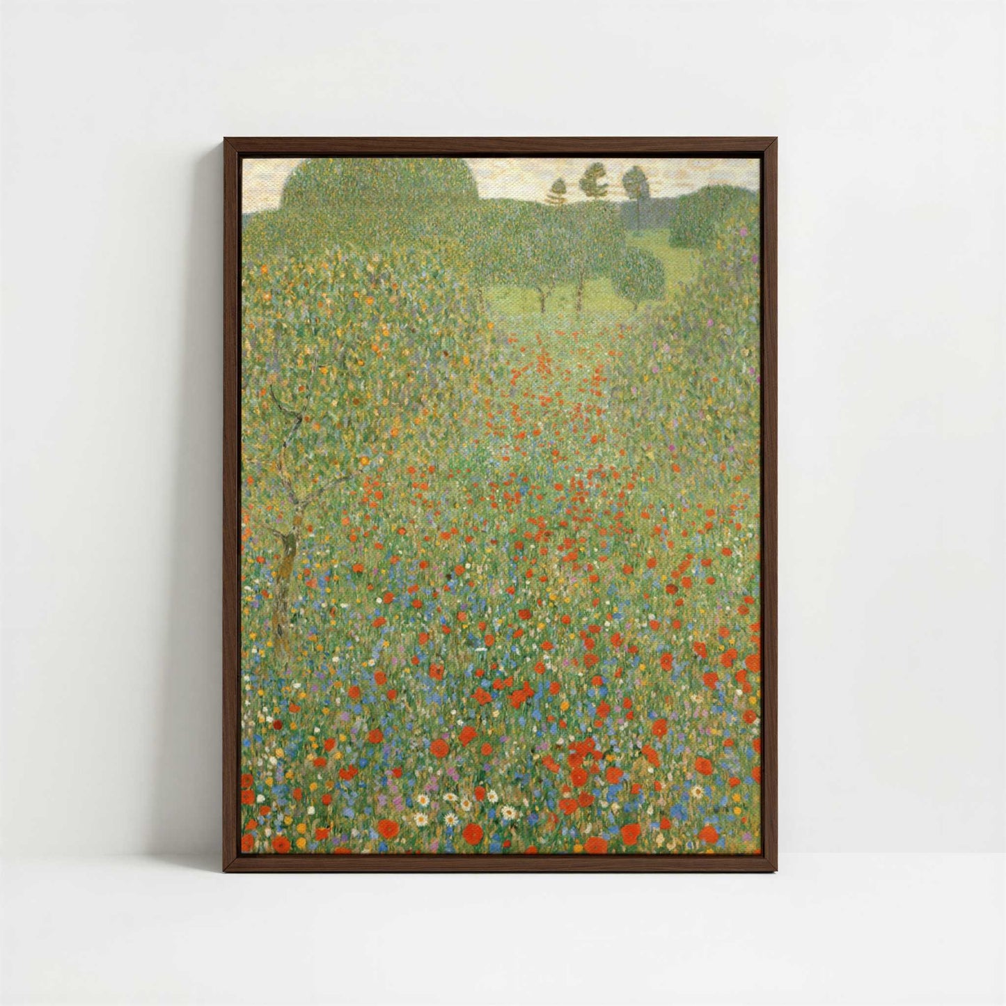 Framed Canvas - Framed canvas in dark wood color frame