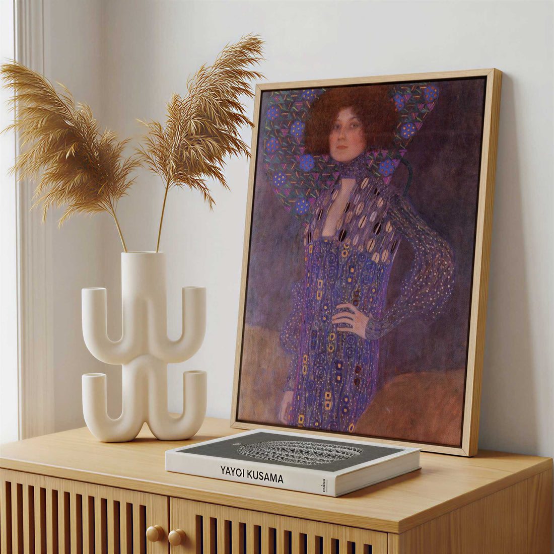 Framed Canvas - Framed canvas in a stylish interior setting