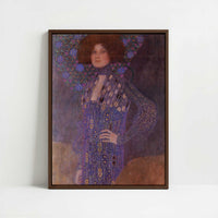 Framed Canvas - Framed canvas in dark wood color frame