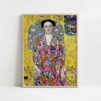 Portrait of Eugenia Primavesi (1913-14) by Gustav Klimt – Art Print - Art print in oak frame