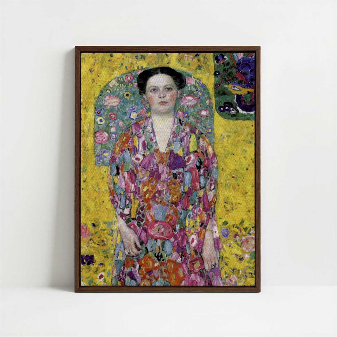 Framed Canvas - Framed canvas in dark wood color frame
