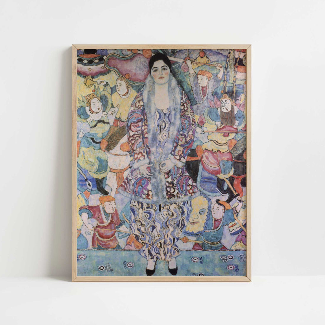 Portrait of Friederike-Maria Beer (1916) by Gustav Klimt – Art Print - Art print in oak frame