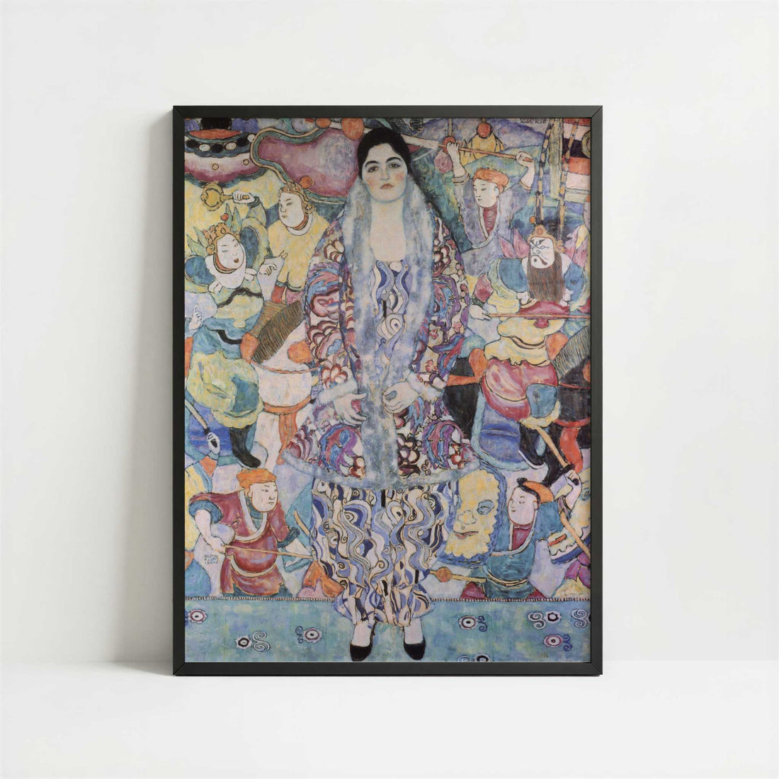 Portrait of Friederike-Maria Beer (1916) by Gustav Klimt – Art Print - Art print in black frame