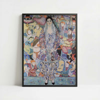 Portrait of Friederike-Maria Beer (1916) by Gustav Klimt – Art Print - Art print in black frame