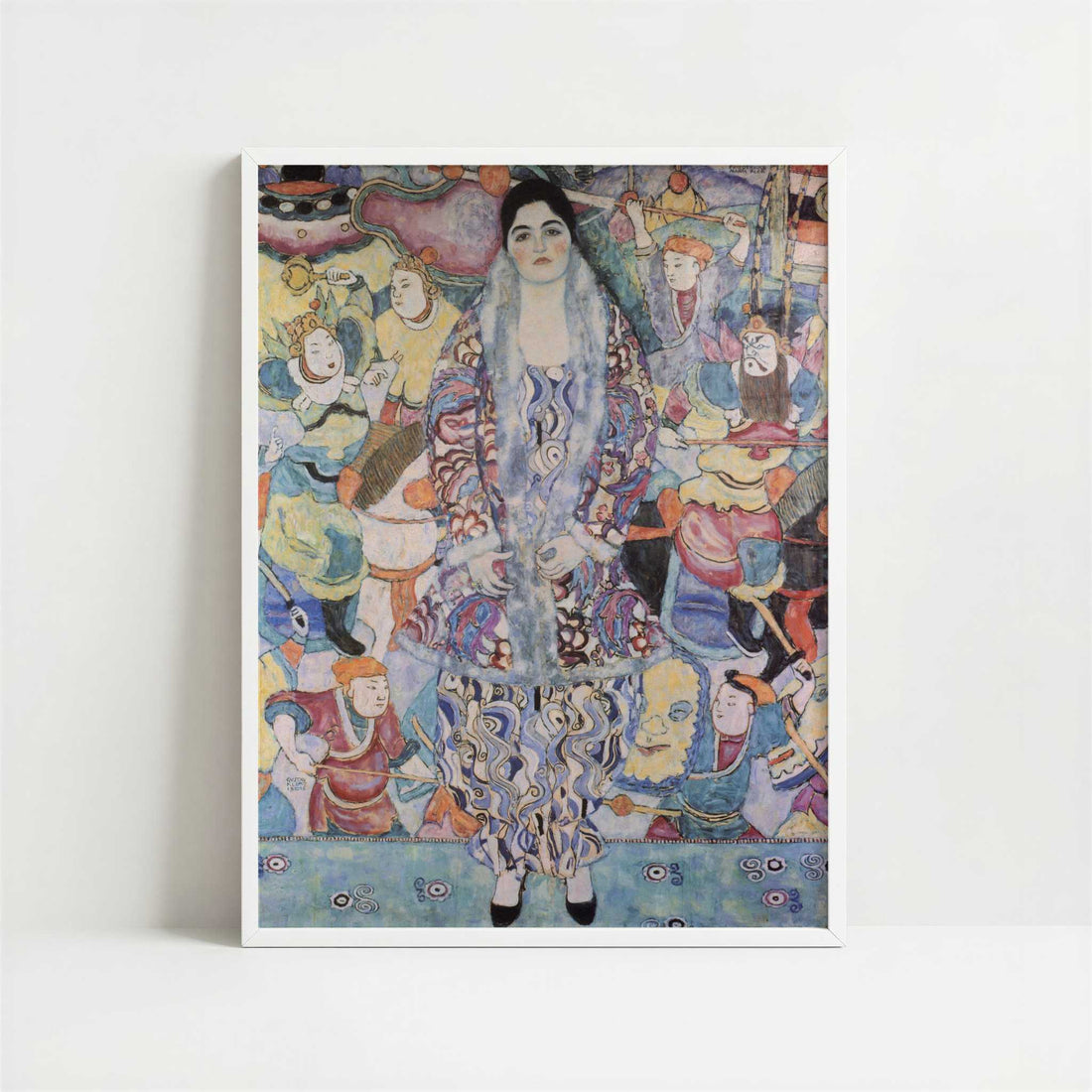 Portrait of Friederike-Maria Beer (1916) by Gustav Klimt – Art Print - Art print in white frame