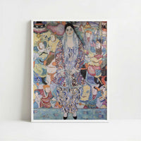 Portrait of Friederike-Maria Beer (1916) by Gustav Klimt – Art Print - Art print in white frame