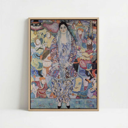 Framed Canvas - Framed canvas in oak color frame