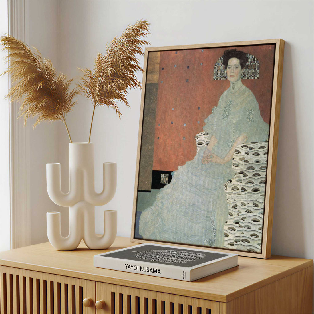 Framed Canvas - Framed canvas in a stylish interior setting