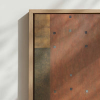 Framed Canvas - Close-up detail and texture of the framed canvas