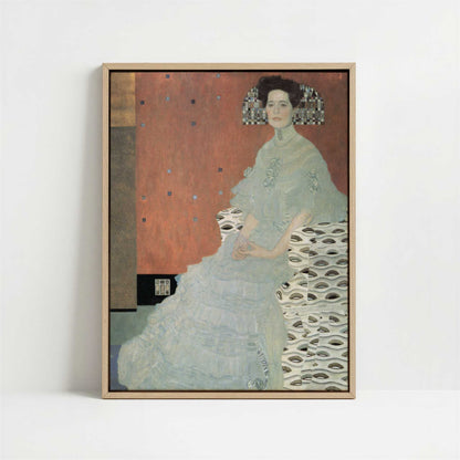 Framed Canvas - Framed canvas in oak color frame