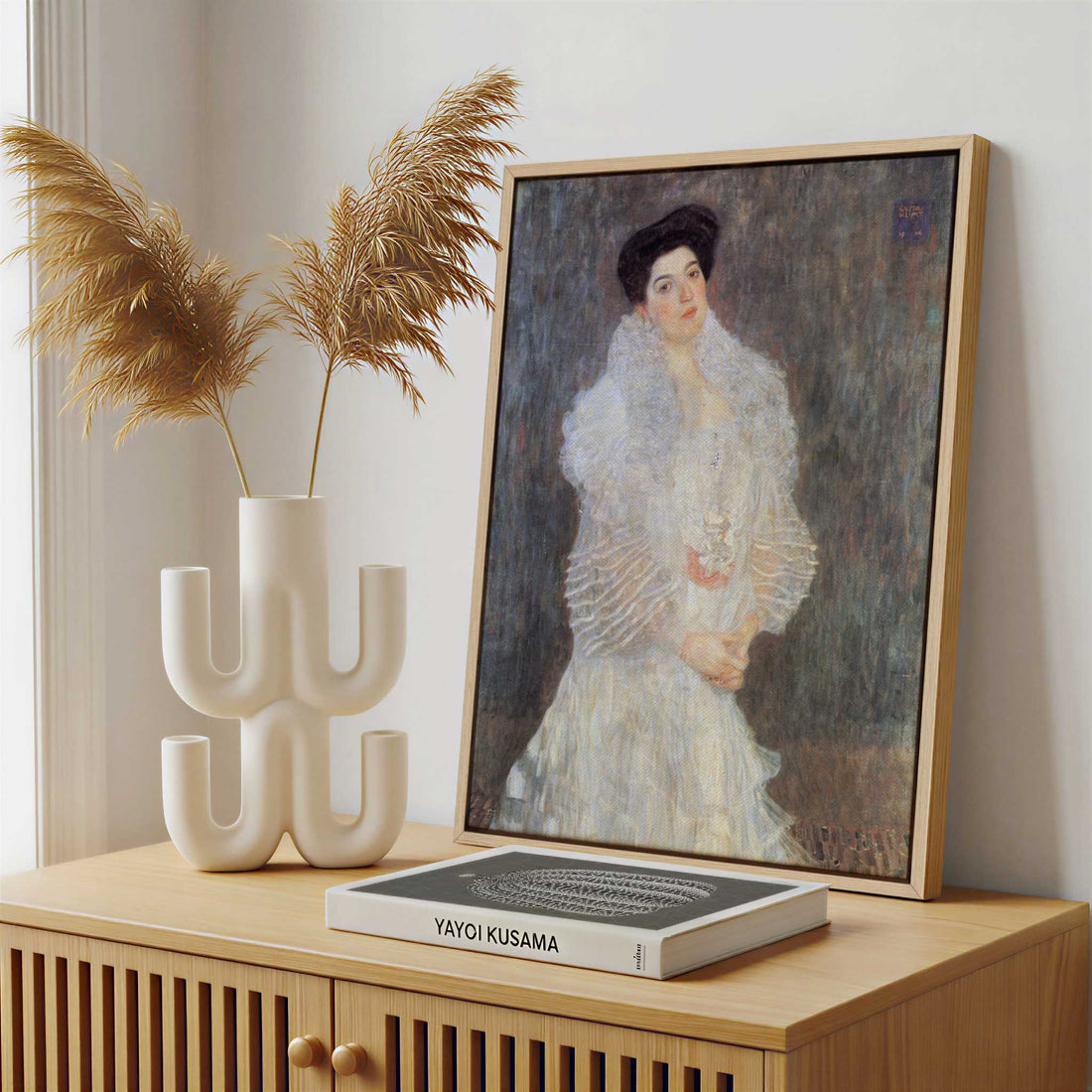 Framed Canvas - Framed canvas in a stylish interior setting