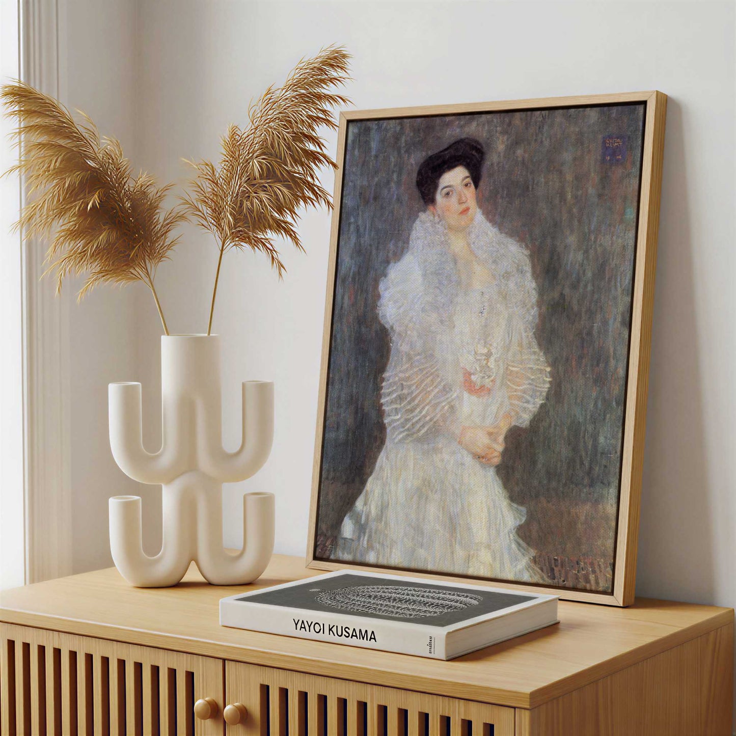 Framed Canvas - Framed canvas in a stylish interior setting