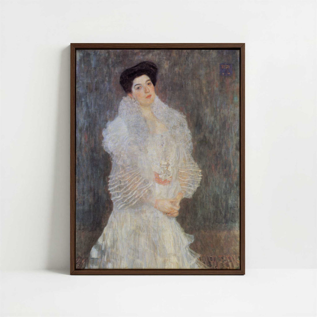 Framed Canvas - Framed canvas in dark wood color frame