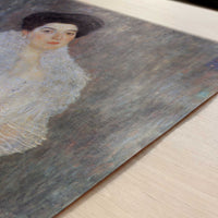 Portrait of Hermine Gallia (1903-4) by Gustav Klimt – Art Print - Close-up detail of the art print