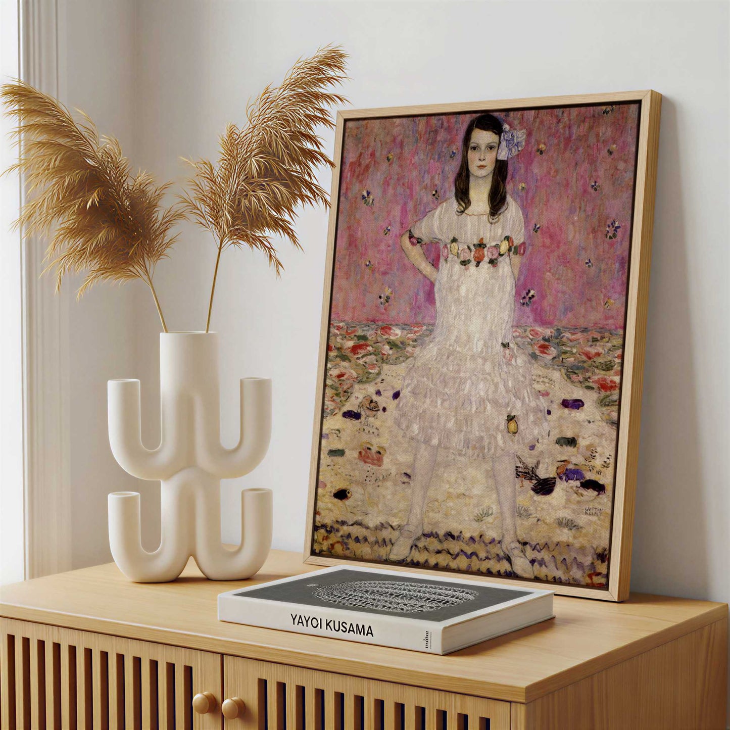 Framed Canvas - Framed canvas in a stylish interior setting