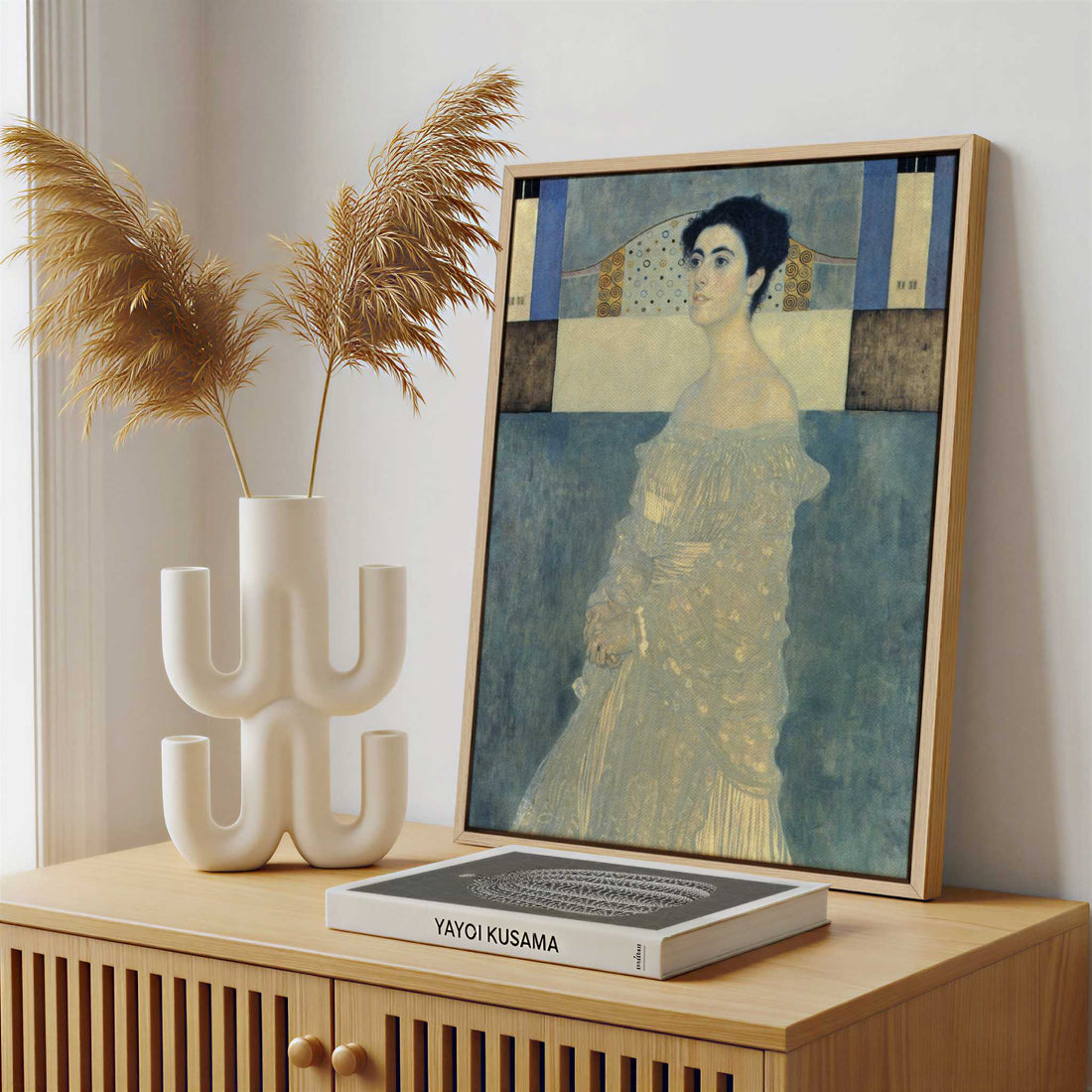 Framed Canvas - Framed canvas in a stylish interior setting