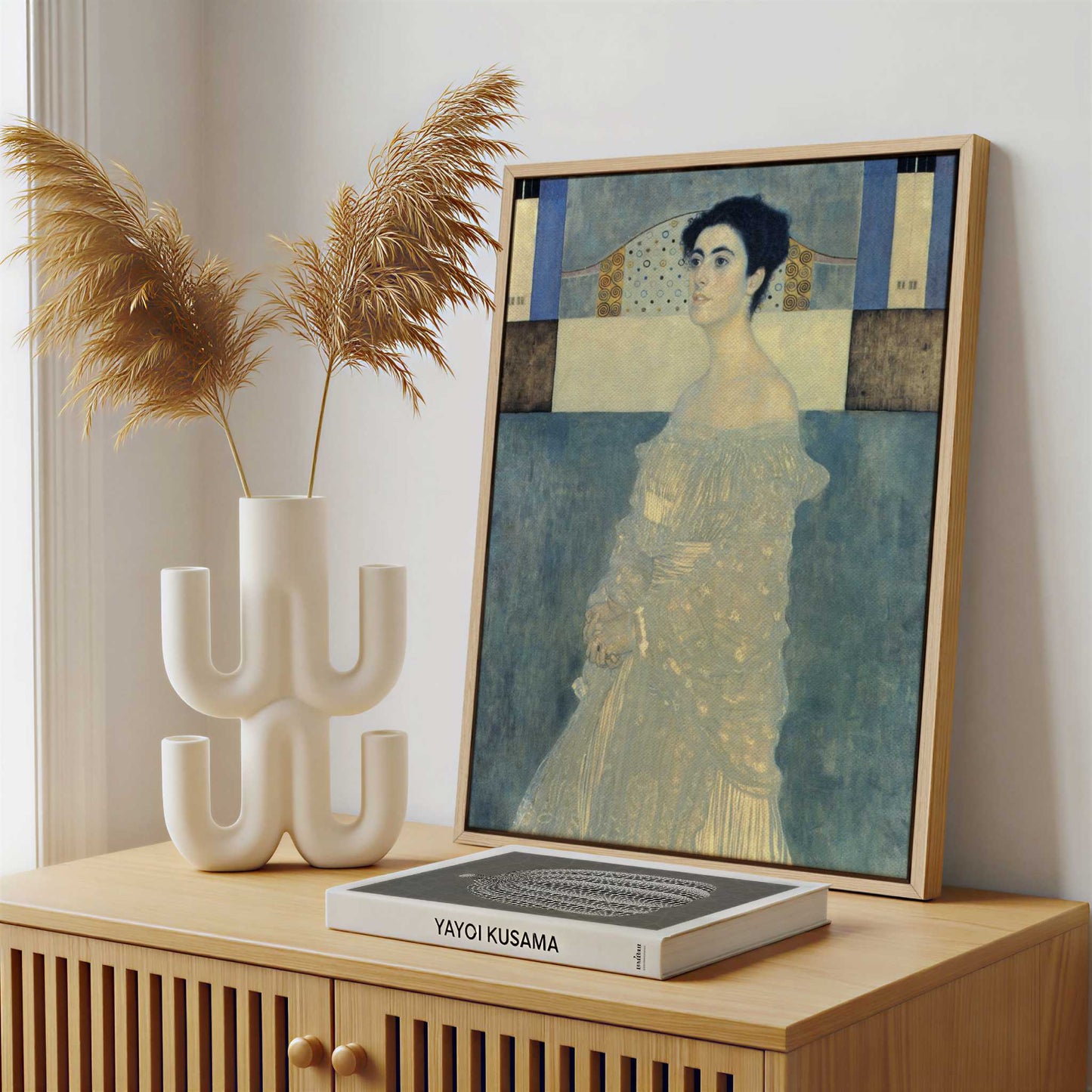 Framed Canvas - Framed canvas in a stylish interior setting