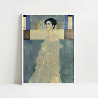 Portrait of Margaret Stonborough Wittgenstein (1905) by Gustav Klimt – Art Print - Art print in white frame