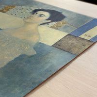Portrait of Margaret Stonborough Wittgenstein (1905) by Gustav Klimt – Art Print - Close-up detail of the art print