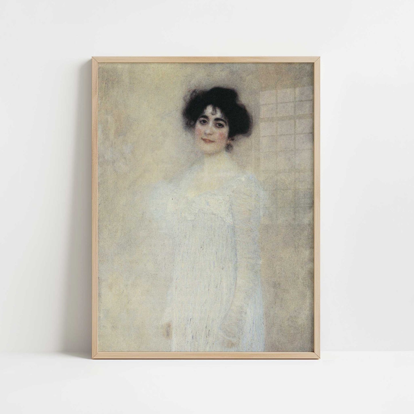 Portrait of Serena Lederer (1899) by Gustav Klimt – Art Print - Art print in oak frame