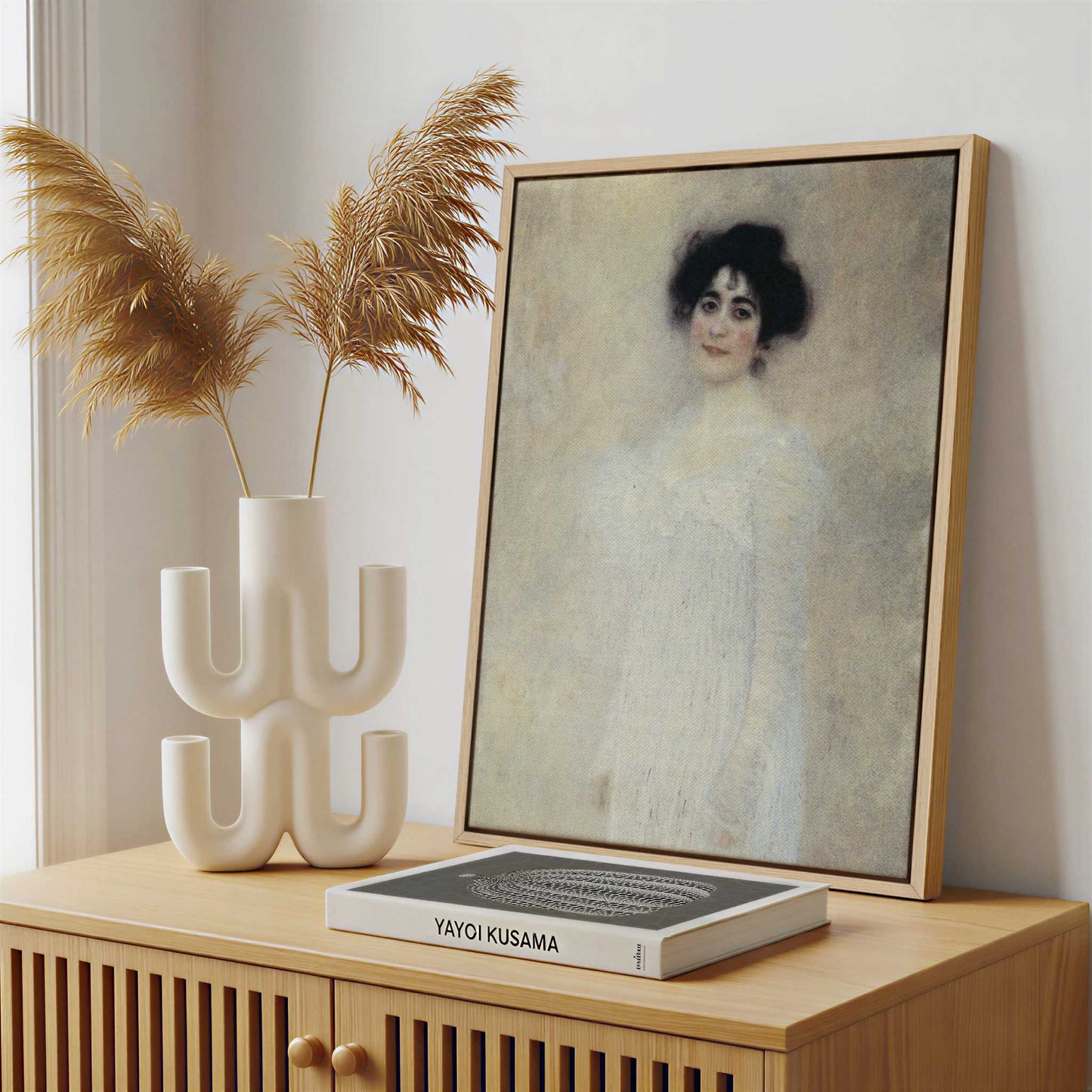 Framed Canvas - Framed canvas in a stylish interior setting