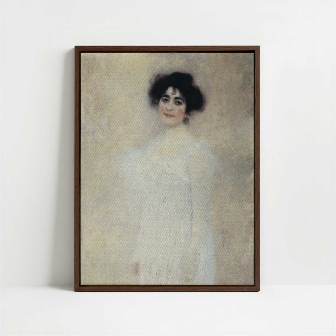 Framed Canvas - Framed canvas in dark wood color frame