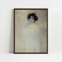 Framed Canvas - Framed canvas in dark wood color frame