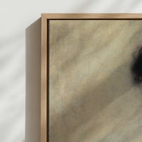 Framed Canvas - Close-up detail and texture of the framed canvas