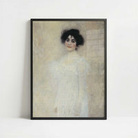 Portrait of Serena Lederer (1899) by Gustav Klimt – Art Print - Art print in black frame