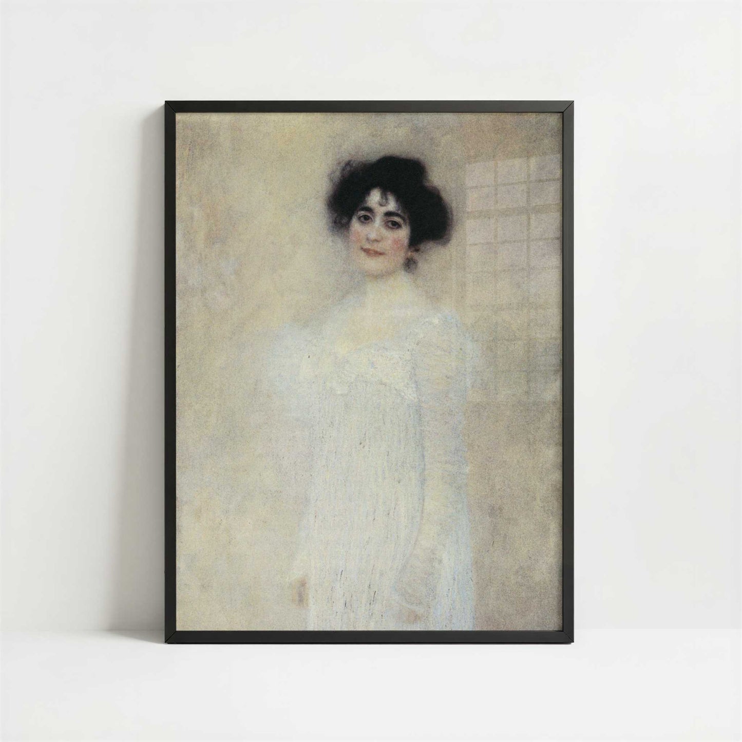 Portrait of Serena Lederer (1899) by Gustav Klimt – Art Print - Art print in black frame