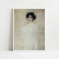 Portrait of Serena Lederer (1899) by Gustav Klimt – Art Print - Art print in white frame