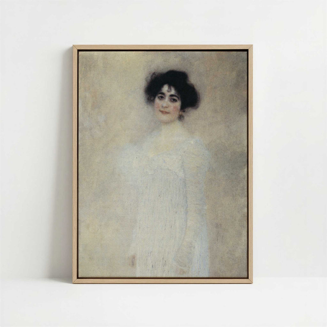 Framed Canvas - Framed canvas in oak color frame