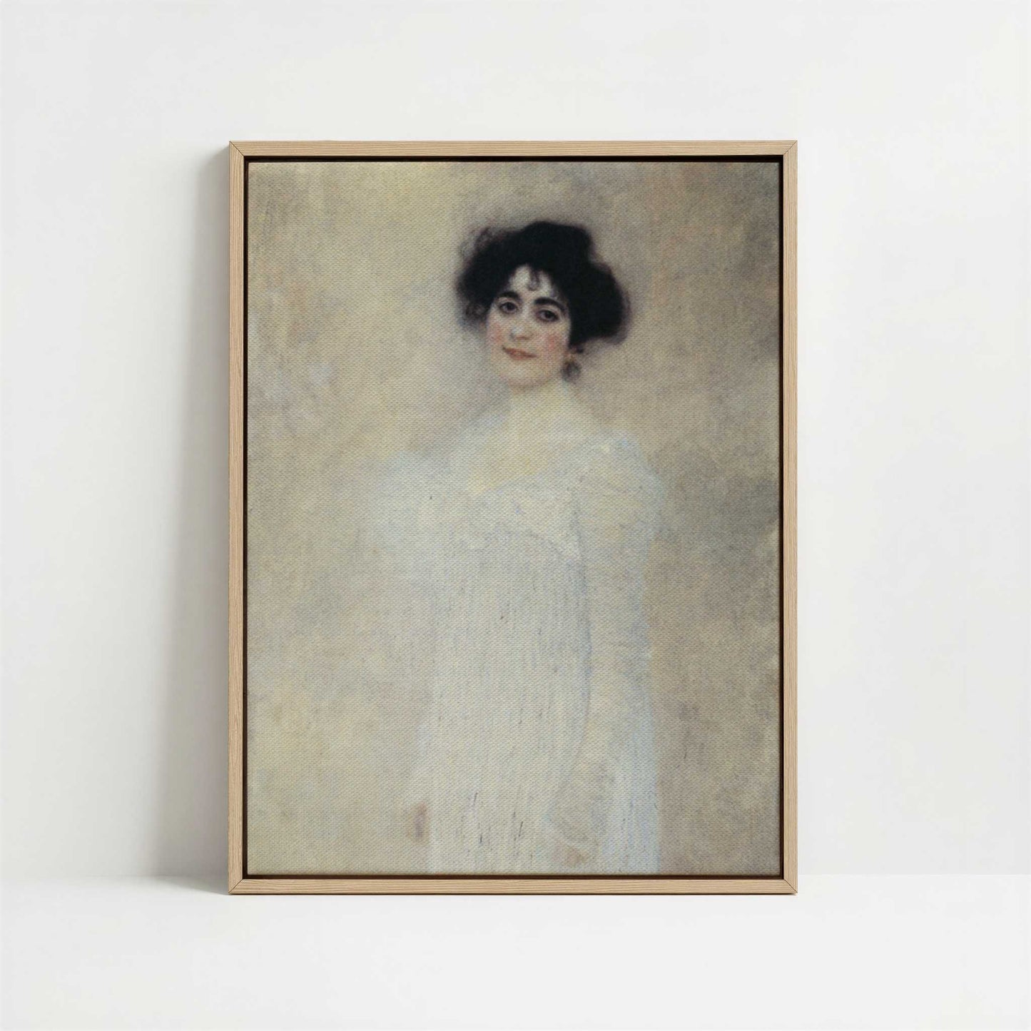 Framed Canvas - Framed canvas in oak color frame