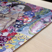 Portrait of a Lady (1917-18) by Gustav Klimt – Art Print - Close-up detail of the art print