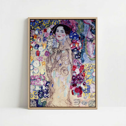 Framed Canvas - Framed canvas in oak color frame