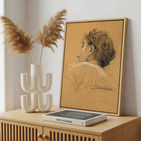 Framed Canvas - Framed canvas in a stylish interior setting