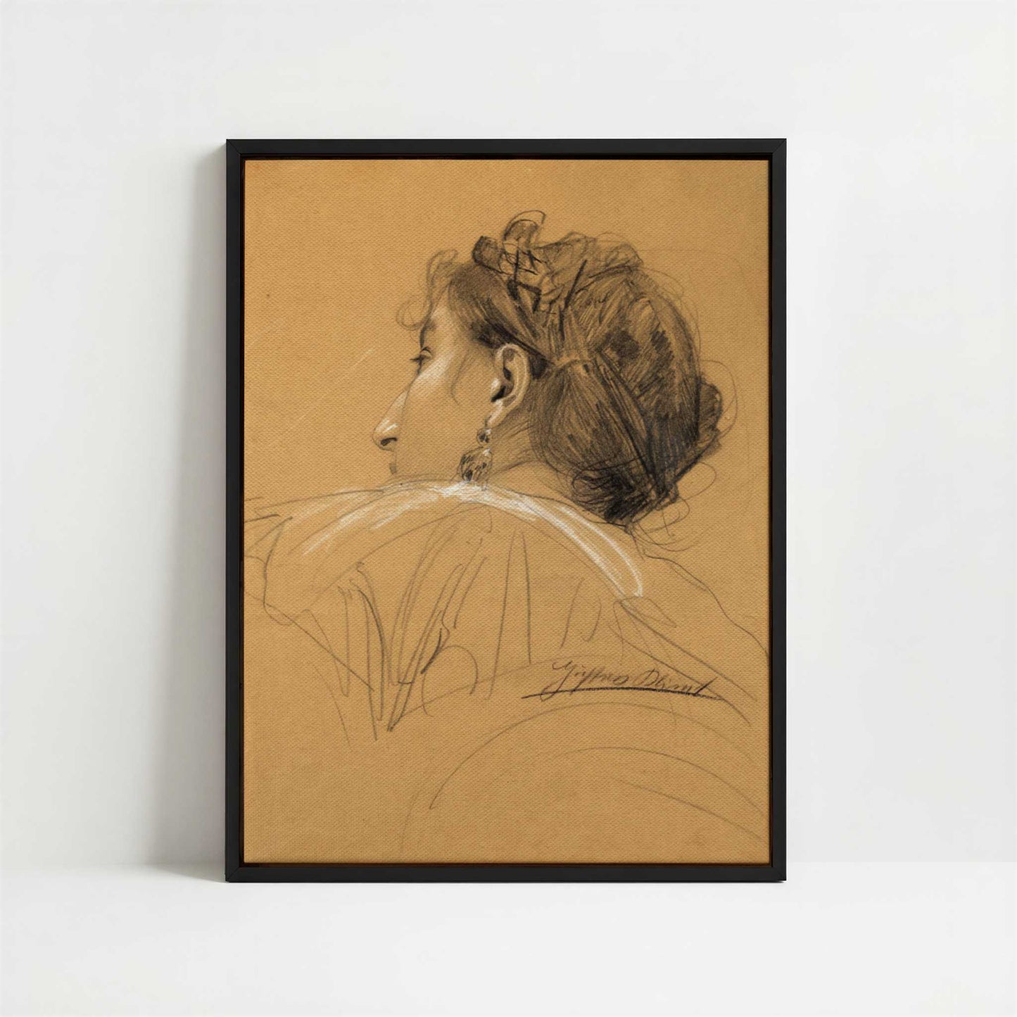 Framed Canvas - Framed canvas in black frame