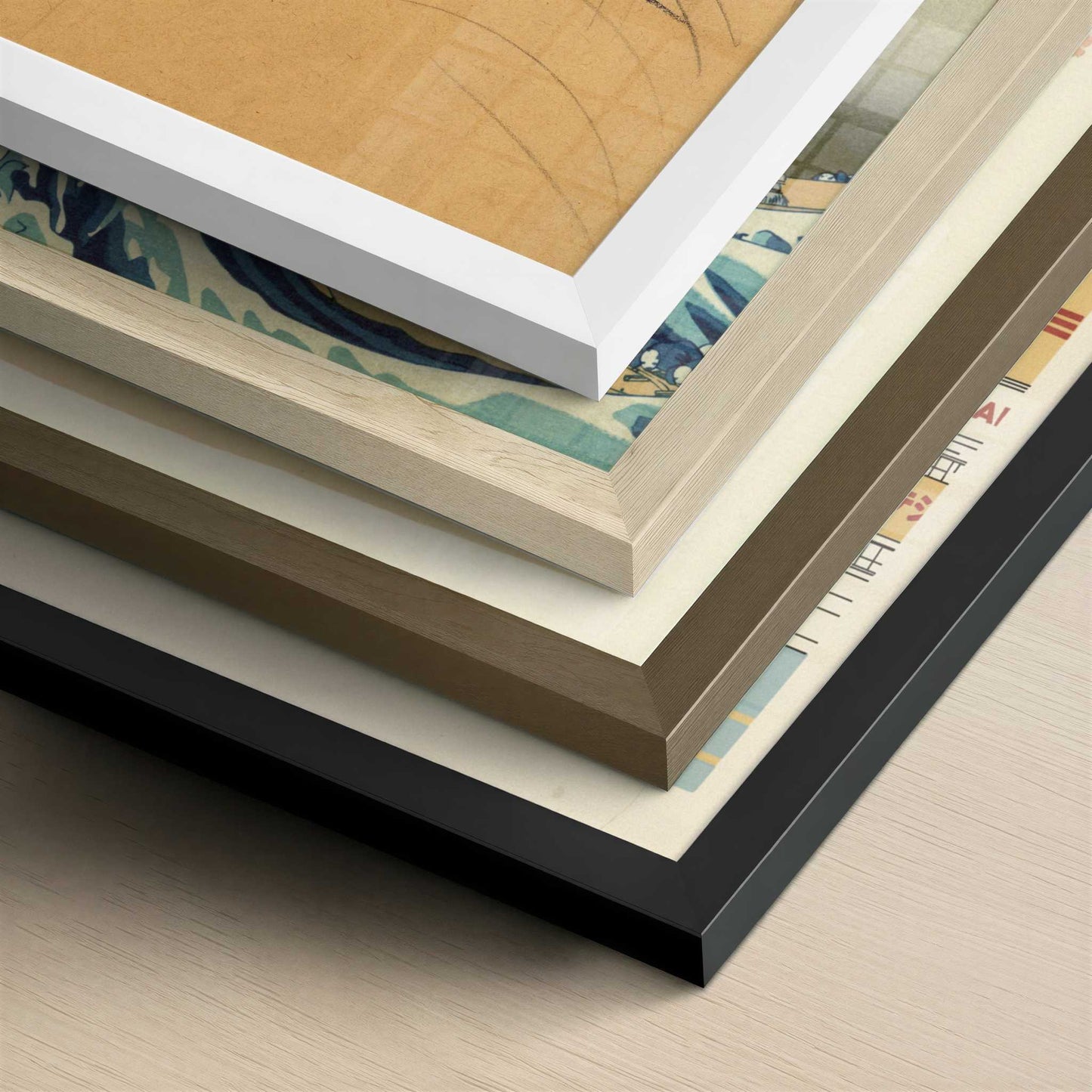 Portrait of a Woman (1918) by Gustav Klimt – Art Print - Close-up detail of the different frames