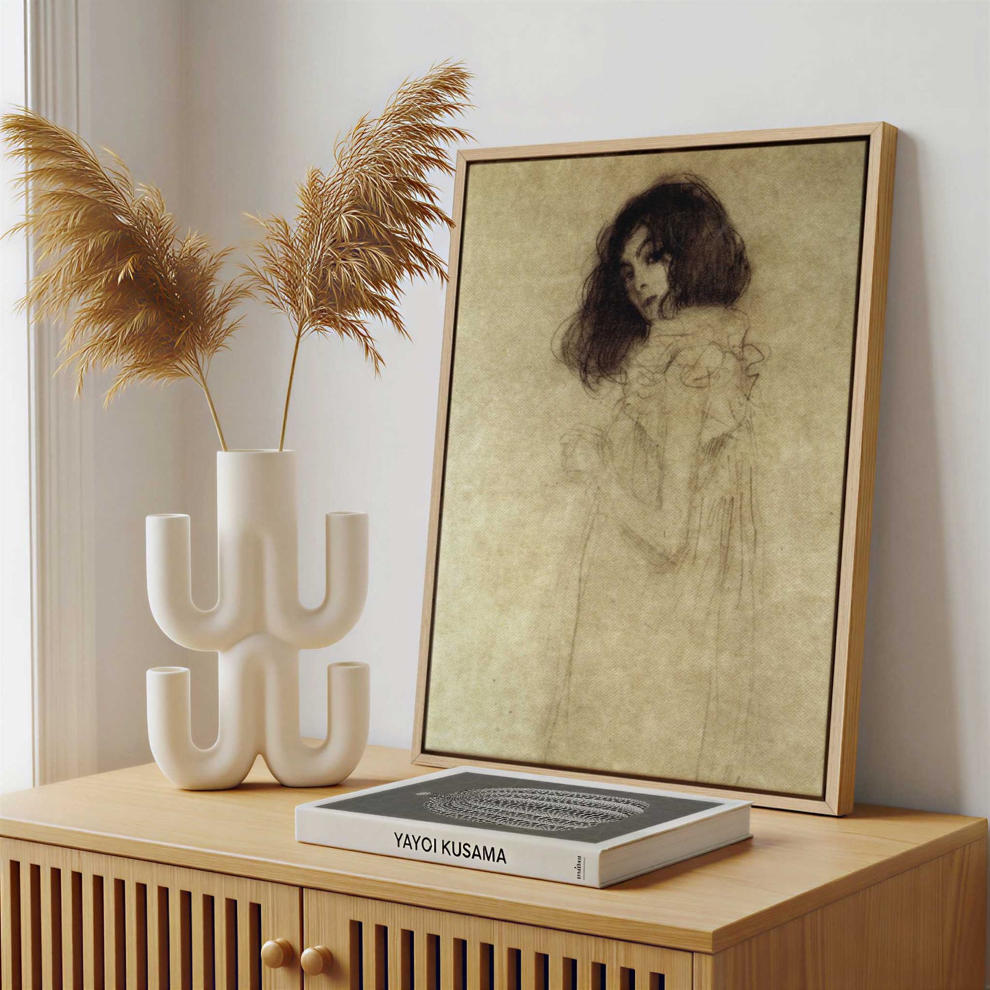 Framed Canvas - Framed canvas in a stylish interior setting